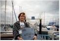 Michael in front of "D" dock ramp