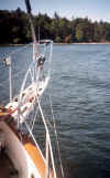 Jenny at anchor at Blake Island