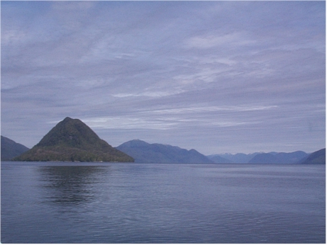 Cone Island approaching Klemtu....I wonder why it's called that?