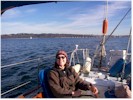 Sara on a nice reach across Puget Sound